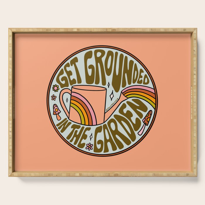 Get Grounded in the Garden Serving Tray Gallery Image 1