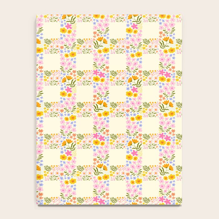 Vintage geometric flower art pattern Notebook Gallery Image 4