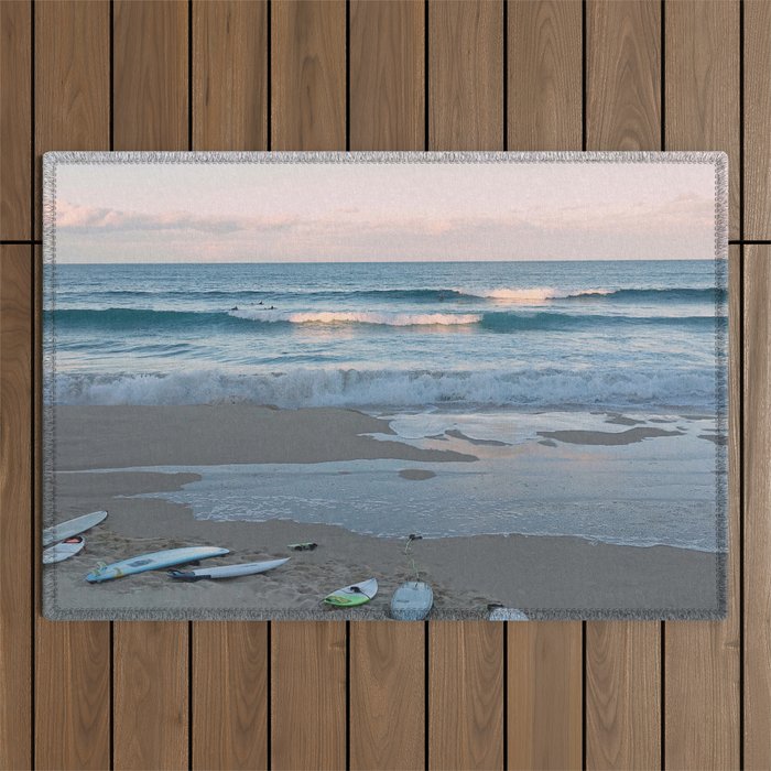Sunset surf Outdoor Rug Gallery Image 1