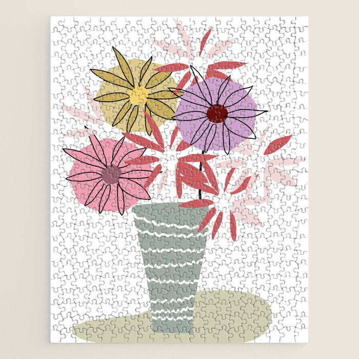 Asters Bunch Jigsaw Puzzle Gallery Image 1
