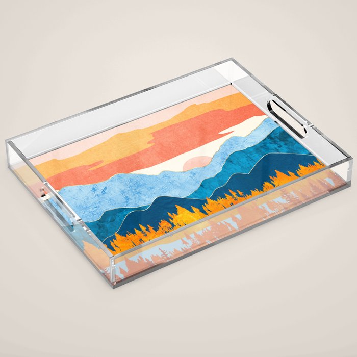 Fall Retro Vista Acrylic Tray Gallery Image 1