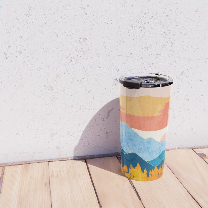 Fall Retro Vista Travel Mug Gallery Image 4