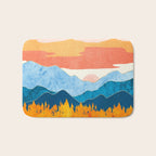 Fall Retro Vista Bath Mat Gallery Image 1
