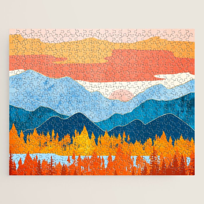 Fall Retro Vista Jigsaw Puzzle Gallery Image 1