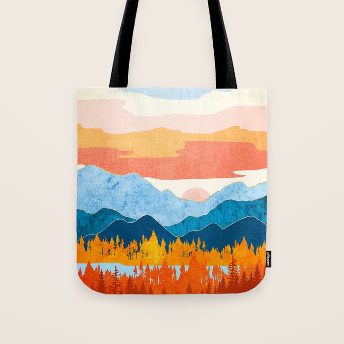 Fall Retro Vista Tote Bag Gallery Image 1
