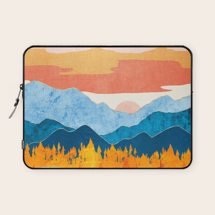 Fall Retro Vista Laptop Sleeve Gallery Image 1