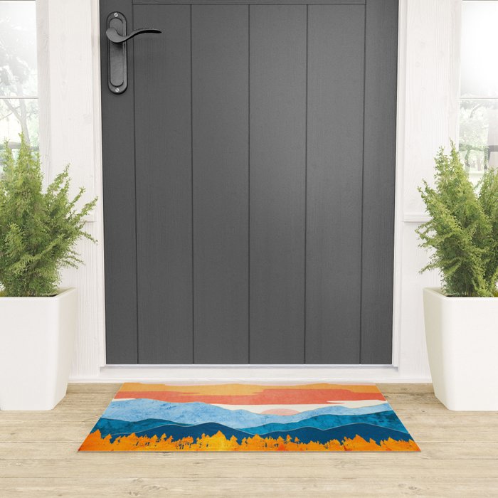 Fall Retro Vista Welcome Mat Gallery Image 3