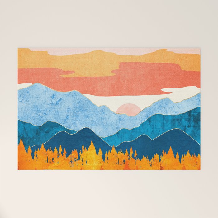 Fall Retro Vista Welcome Mat Gallery Image 1