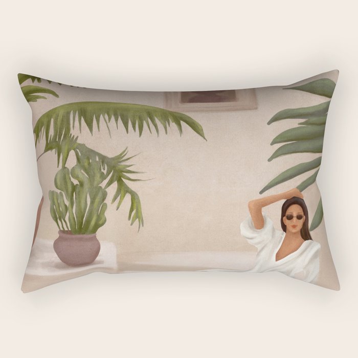 Graceful Resting II Rectangular Pillow Gallery Image 2