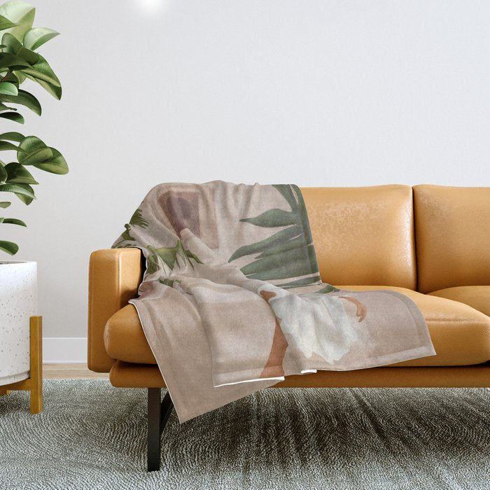 Graceful Resting II Throw Blanket Gallery Image 1