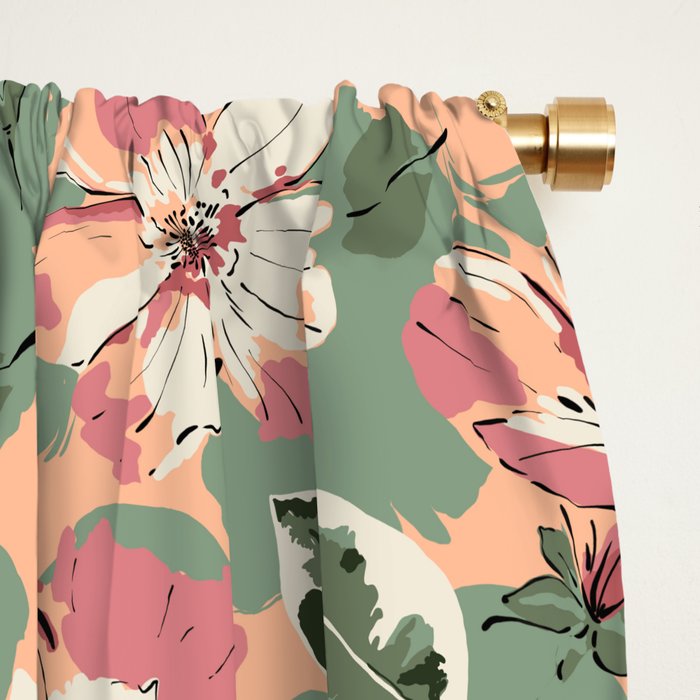 Modern tropical garden PFG2 Window Curtain Gallery Image 2