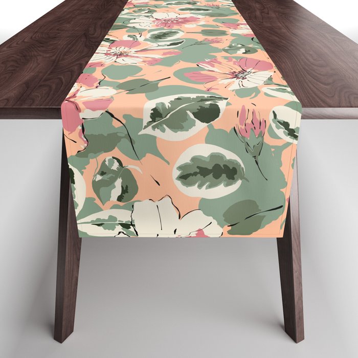 Modern tropical garden PFG2 Table Runner Gallery Image 1