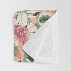 Modern tropical garden PFG2 Throw Blanket Gallery Image 3