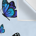 Butterfly Blues | Blue Morpho Butterflies Collage Wall Tapestry Gallery Image 3