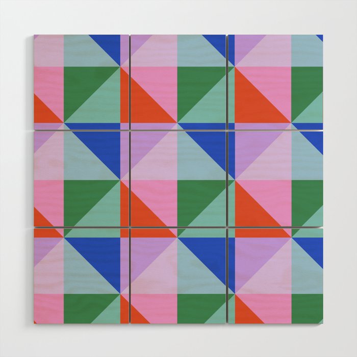 Kaleidoscope - brights Wood Wall Art Gallery Image 1