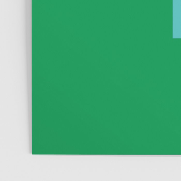Swiss Cross Symbol in Blue & Green Poster Gallery Image 3