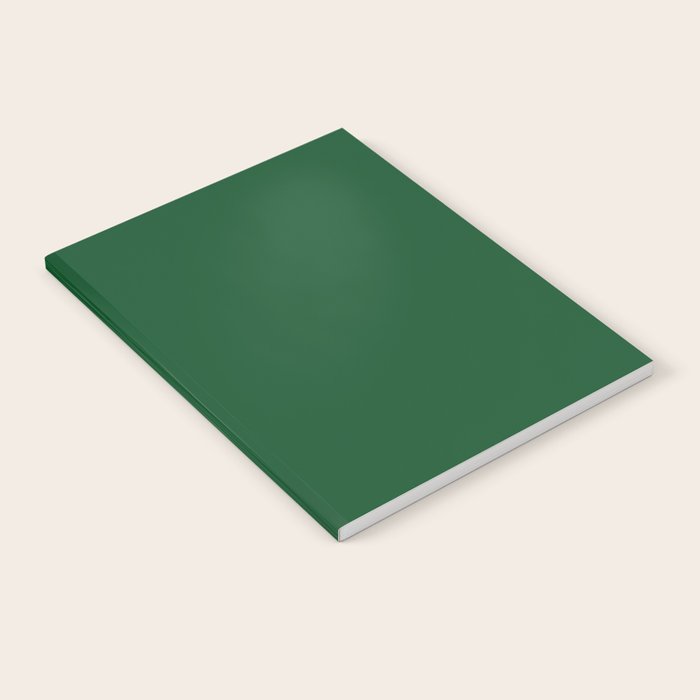 Emerald Green Solid Color Notebook Gallery Image 2
