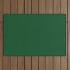 Emerald Green Solid Color Outdoor Rug Gallery Image 1