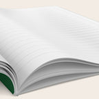 Emerald Green Solid Color Notebook Gallery Image 2
