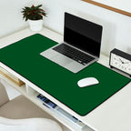 Emerald Green Solid Color Desk Mat Gallery Image 2