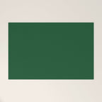 Emerald Green Solid Color Welcome Mat Gallery Image 1