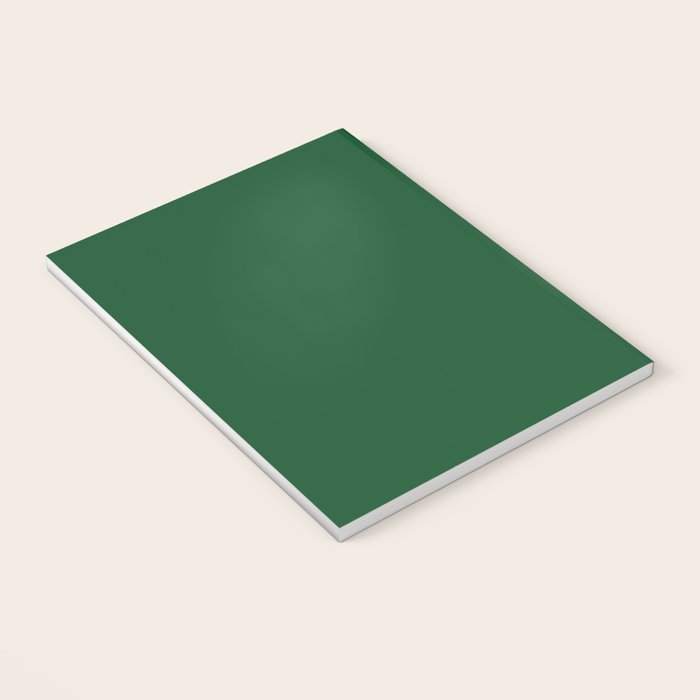 Emerald Green Solid Color Notebook Gallery Image 3
