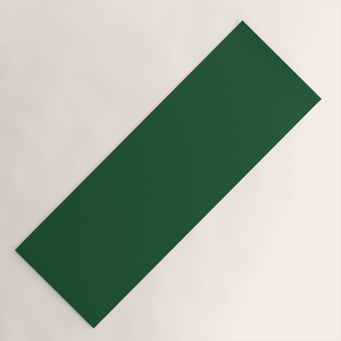 Emerald Green Solid Color Yoga Mat Gallery Image 1