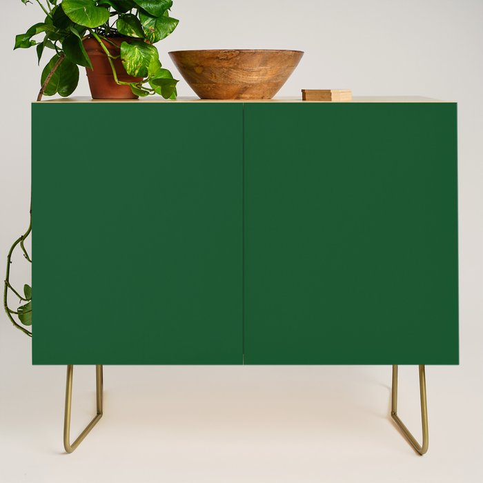 Emerald Green Solid Color Credenza Gallery Image 1