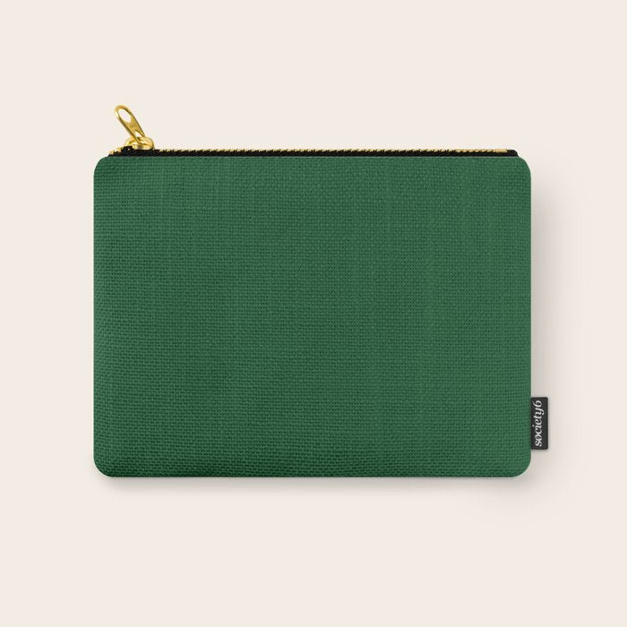 Emerald Green Solid Color Carry All Pouch Gallery Image 1