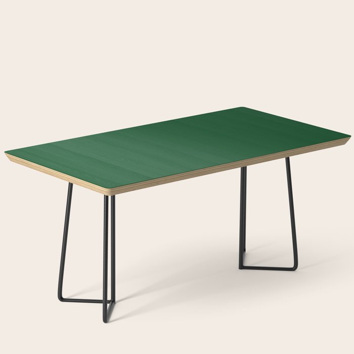 Emerald Green Solid Color Coffee Table Gallery Image 1