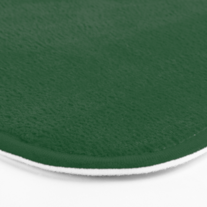 Emerald Green Solid Color Bath Mat Gallery Image 3