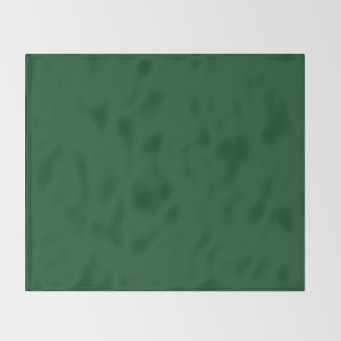 Emerald Green Solid Color Throw Blanket Gallery Image 2