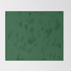 Emerald Green Solid Color Throw Blanket Gallery Image 2