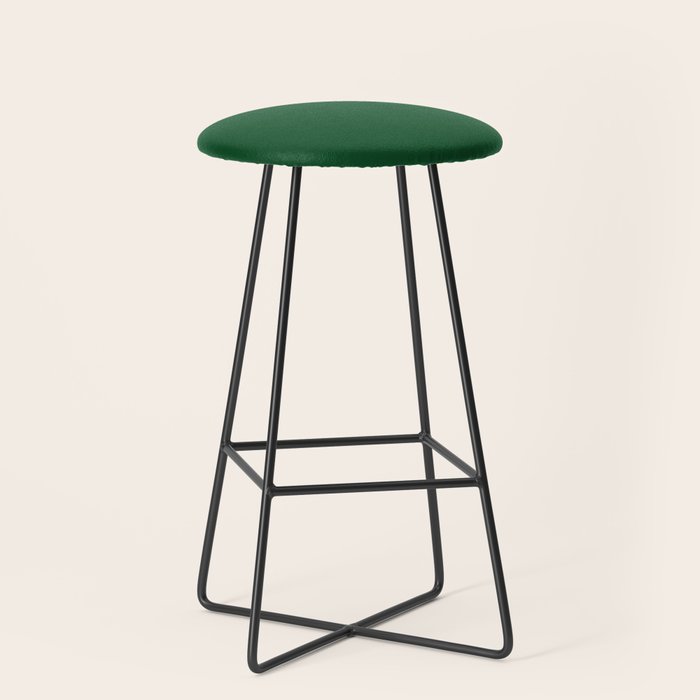 Emerald Green Solid Color Stool Gallery Image 1