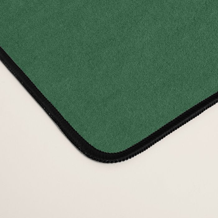 Emerald Green Solid Color Desk Mat Gallery Image 4