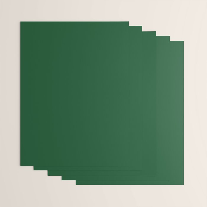 Emerald Green Solid Color Wrapping Paper Gallery Image 3