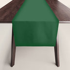 Emerald Green Solid Color Table Runner Gallery Image 1