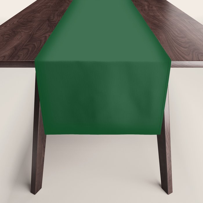 Emerald Green Solid Color Table Runner Gallery Image 1