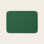 Emerald Green Solid Color Bath Mat Gallery Image 1