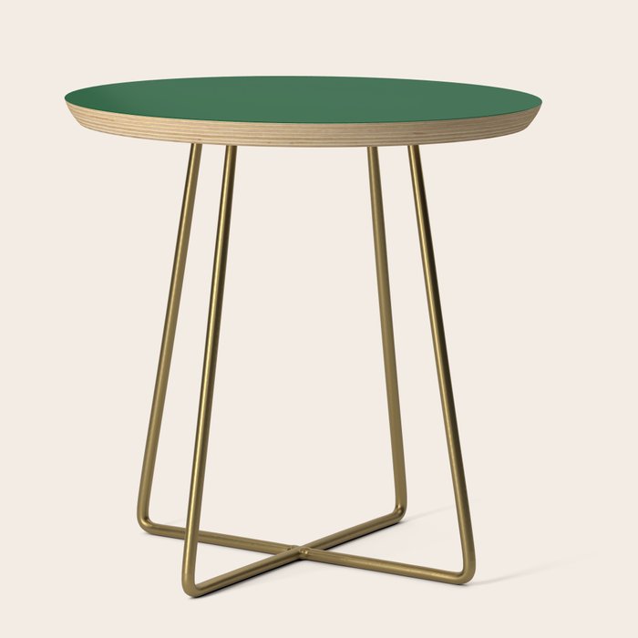 Emerald Green Solid Color Side Table Gallery Image 1