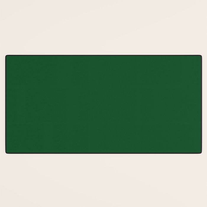 Emerald Green Solid Color Desk Mat Gallery Image 3