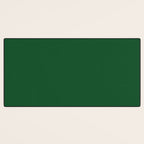 Emerald Green Solid Color Desk Mat Gallery Image 3