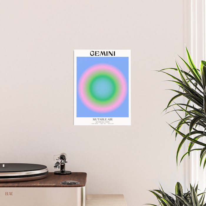 Gemini Gradient Print Poster Gallery Image 2