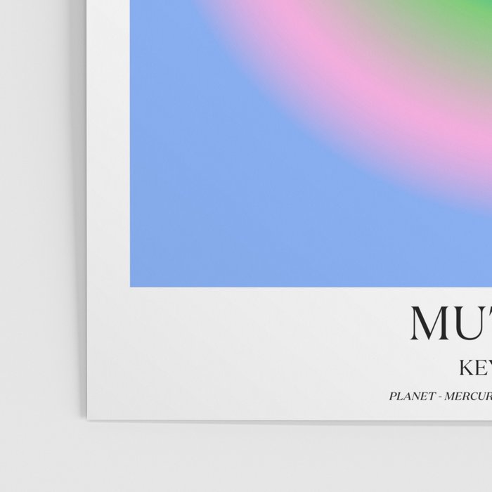 Gemini Gradient Print Poster Gallery Image 3