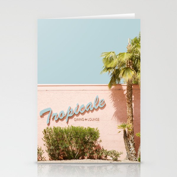 Tropicale Lounge - Retro Palm Springs Photography, Midcentury  Stationery Card Gallery Image 2
