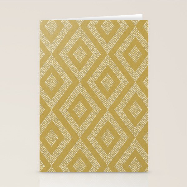 Hand-drawn Rhombus Pattern #1 Stationery Card Gallery Image 2