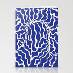 Henri Matisse Abstract Navy. Blue Leaf Art Stationery Card Gallery Image 2