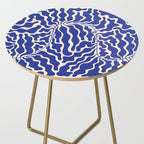 Henri Matisse Abstract Navy. Blue Leaf Art Side Table Gallery Image 2