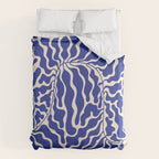 Henri Matisse Abstract Navy. Blue Leaf Art Duvet Cover Gallery Image 6