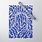 Henri Matisse Abstract Navy. Blue Leaf Art Wrapping Paper Gallery Image 1